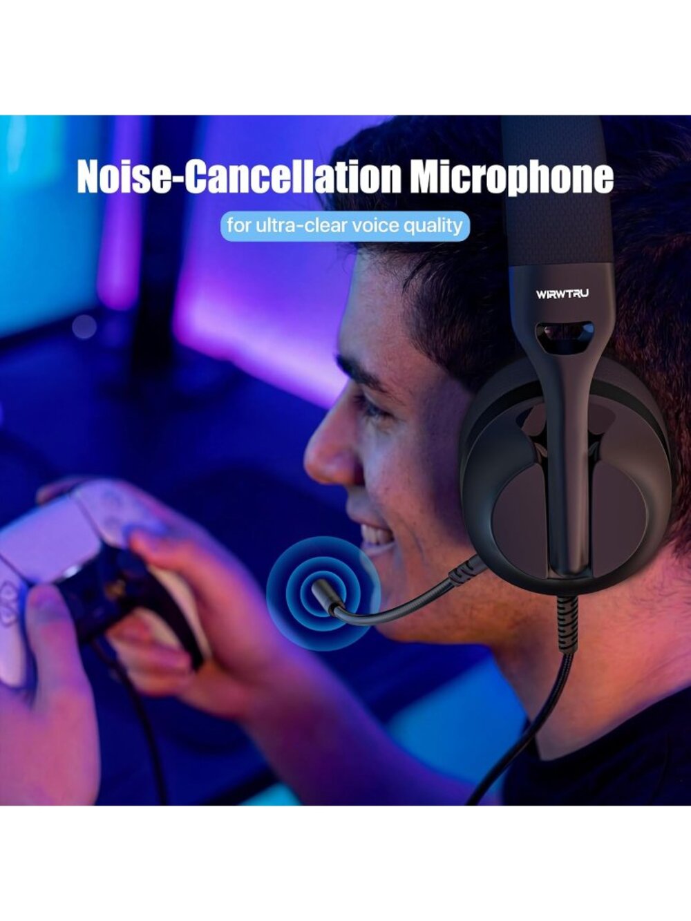 New Wired Gaming Headset for PS5, Xbox, Xbox Series X|S, PC, PS4 - Picture 3 of 6